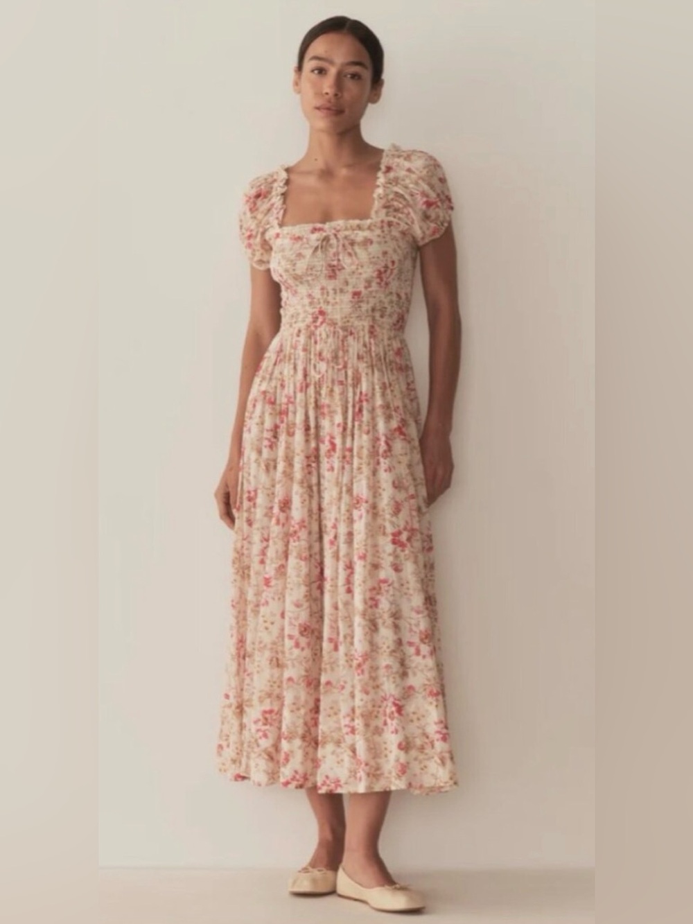 NWOT Doen Stanza Midi Dress in Fleur de Provence